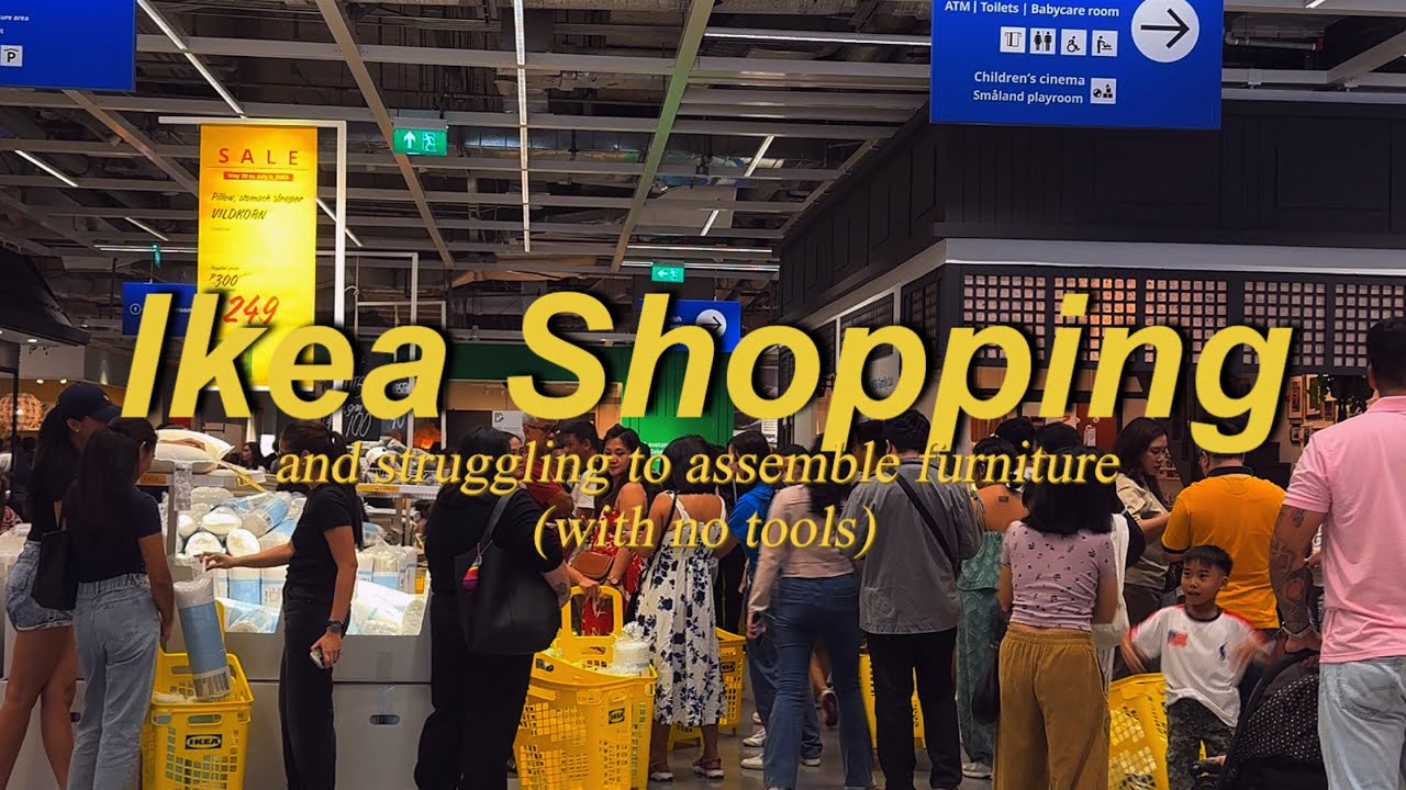 Ikea shopping and assembling furniture with no tools | Solo Living in PH