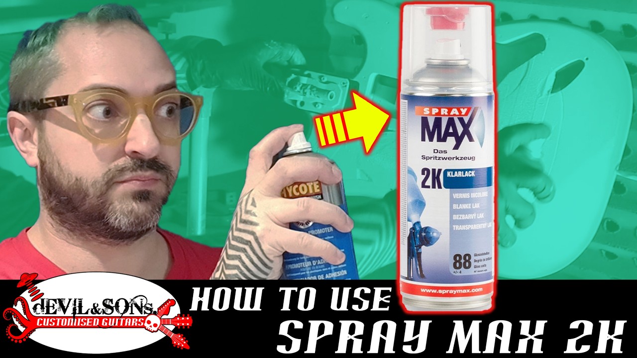 How to correctly apply Spray Max 2K clear coat to your guitar