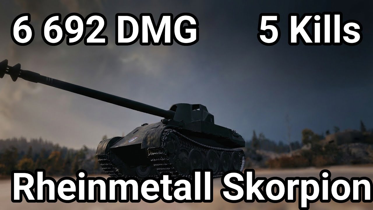 SKORPION: 6.6K DAMAGE - GERMAN SNIPER SUPREMACY | World of Tanks