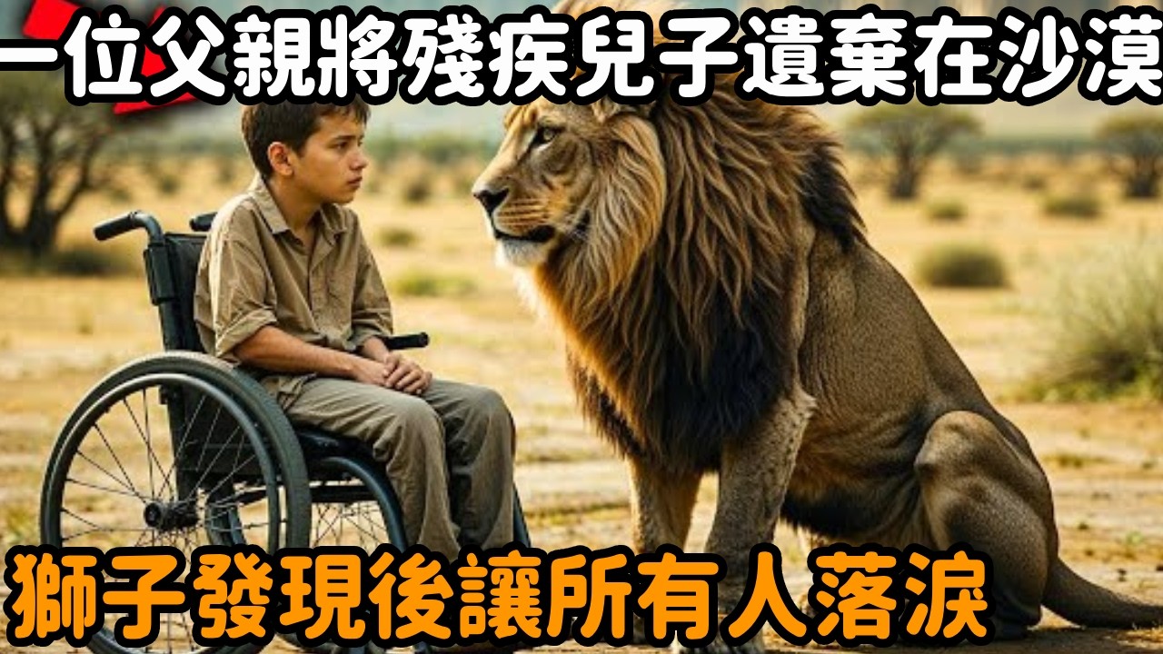 一位父親將殘疾兒子遺棄在沙漠。獅子發現後讓所有人落淚#感動 #淚目 #不可思議 #震驚 #奇跡 #心靈飼養員