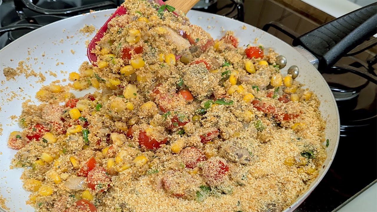 AGORA EU ME CASO! 😉 COM ESSA RECEITA DE FAROFA DE SARDINHA VOCE CONQUISTA A  SUA NAMORADA