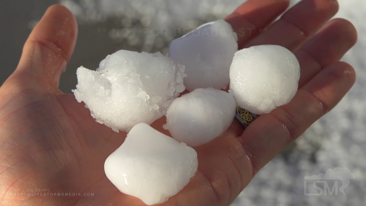 06-04-2020 Rapid City, SD - Hail Destroys Dealership Supercell Timelapse