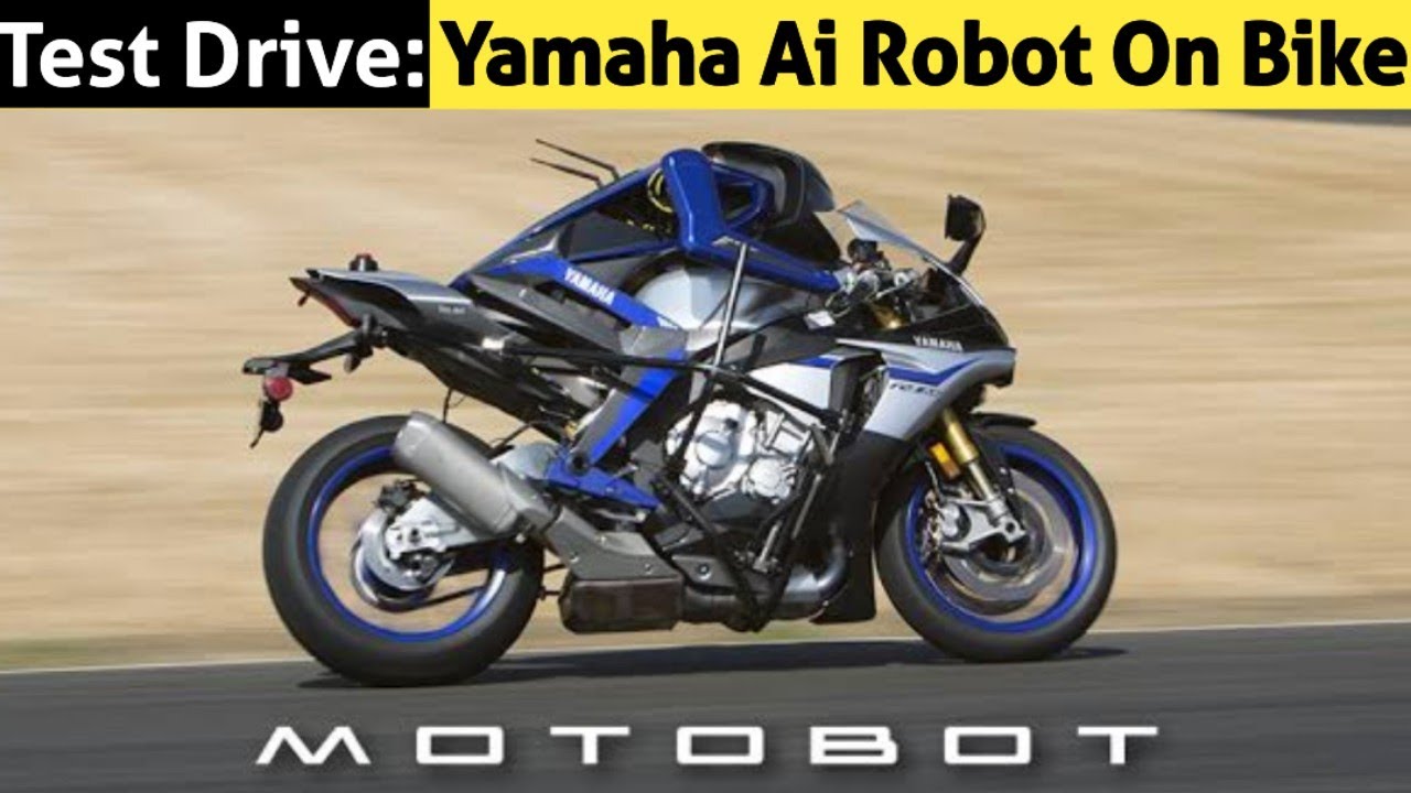 Yamaha motobot demonstration run - Yamaha robot ride - Yamaha Ai robot - robo bike