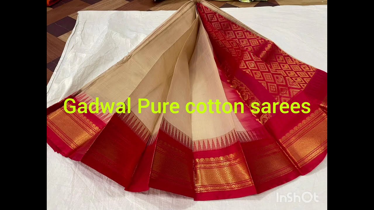 Gadwal Pure Cotton Sarees | @08919871229 | #gadwalcottonsarees #viralvideo #trending #trendingvideo