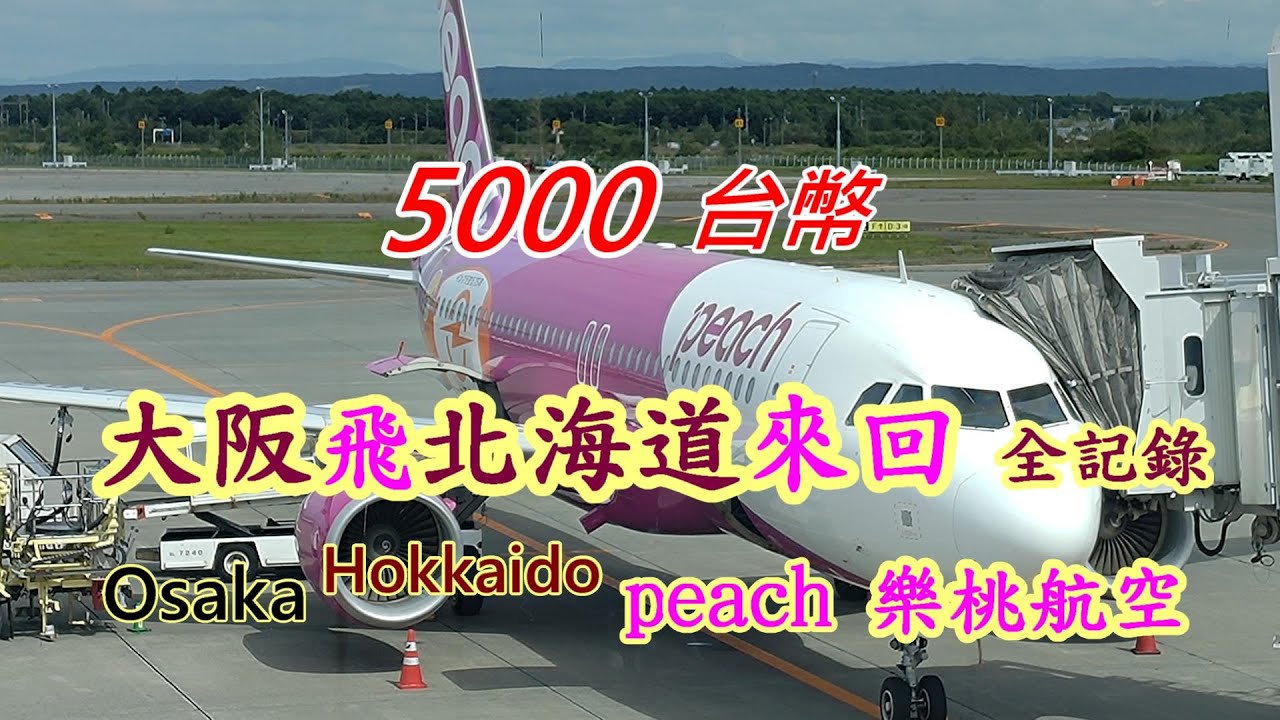 樂桃航空 5000台幣 大阪-北海道來回航程全紀錄 #peach #Osake #Hokkaido #kansaiairport