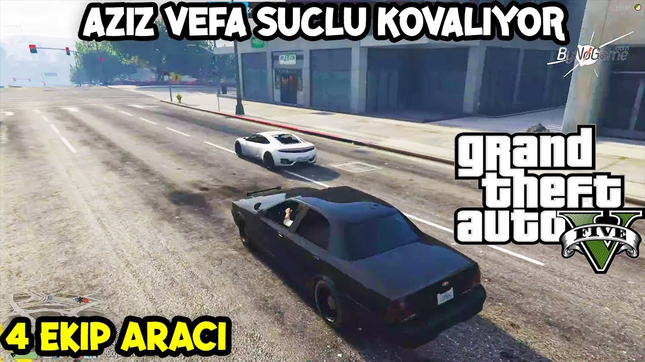 AZİZ VEFA SUÇLU KOVALIYOR | 4 EKİP ARACI | EİGHTBORN RP GTA V EFSANE KOVALAMACA