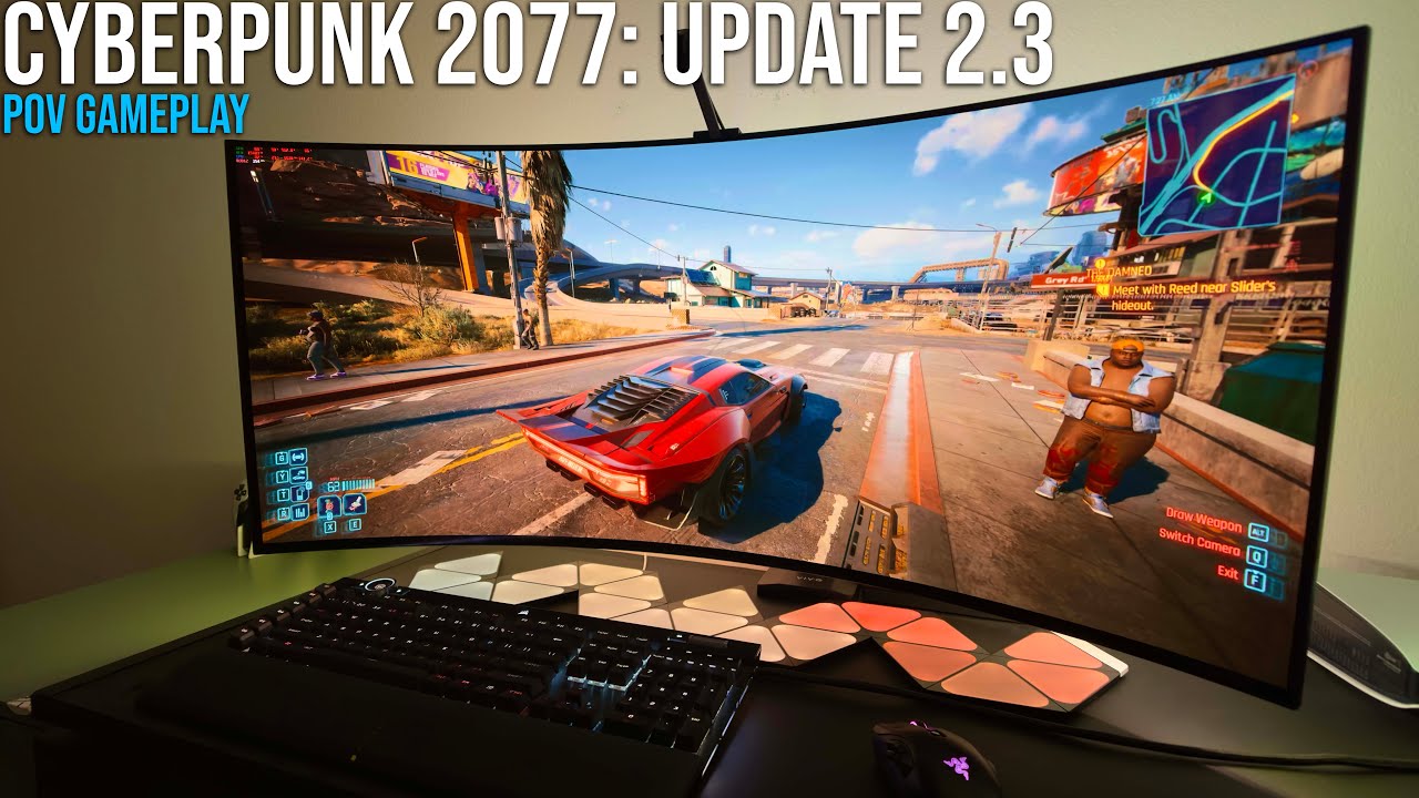 Cyberpunk 2077 Update 2.3 on a 5K2K LG 45