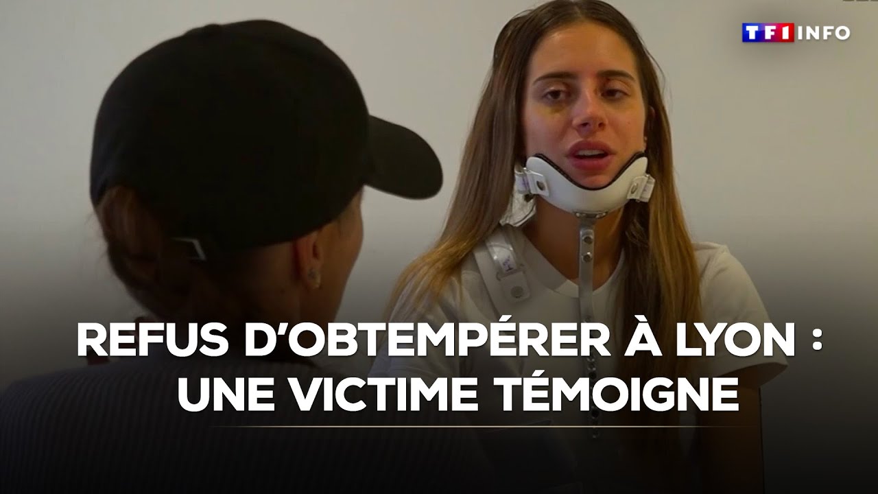 Refus d'obtempérer à Lyon : une victime témoigne｜TF1 INFO