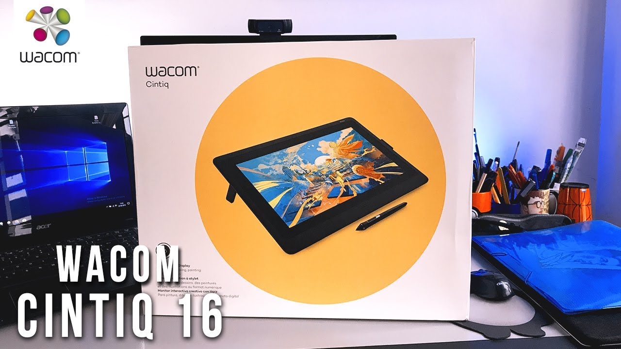 CINTIQ 16 DA WACOM - UNBOXING & REVIEW - Mesa Digitalizadora