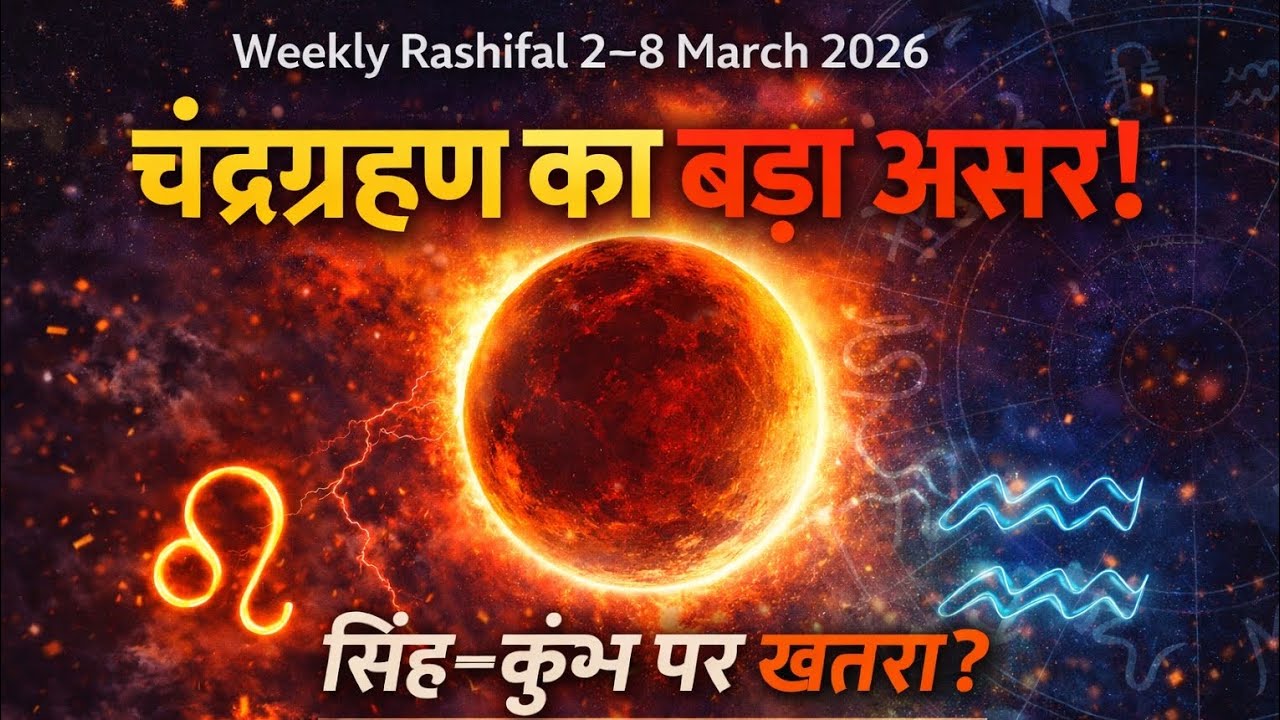 चंद्रग्रहण का बड़ा असर #lunareclipse2026 #holi2026 #holilunareclipse #horoscope #rashifal #leo
