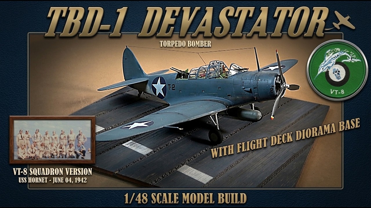 Building The Hobby Boss 1/48 Scale TBD-1 Devastator Torpedo Bomber