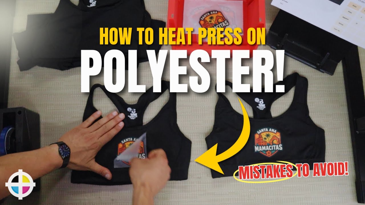 How to Heat Press on Polyester | How to Print on Sports Bras with DTF Transfers | Print Shop Talk