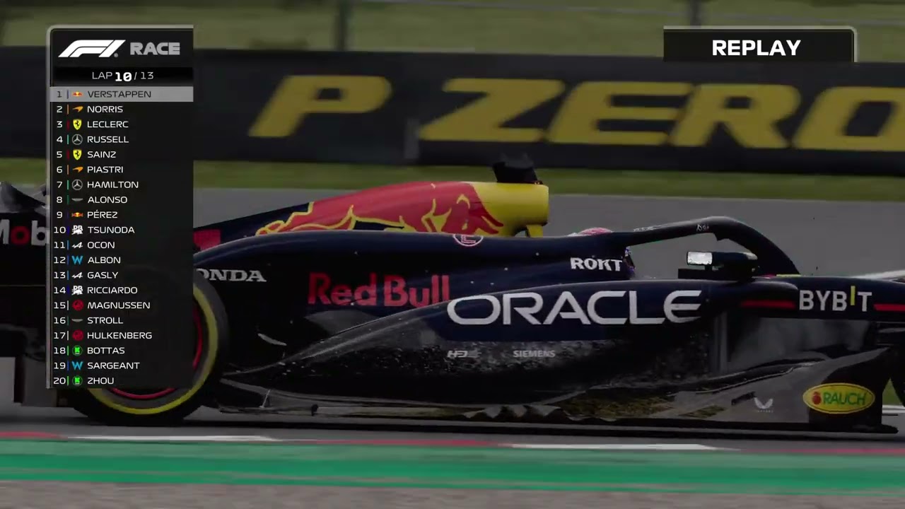 Norris VS Verstappen Side by Side through 130R and the Last Corner F1 24