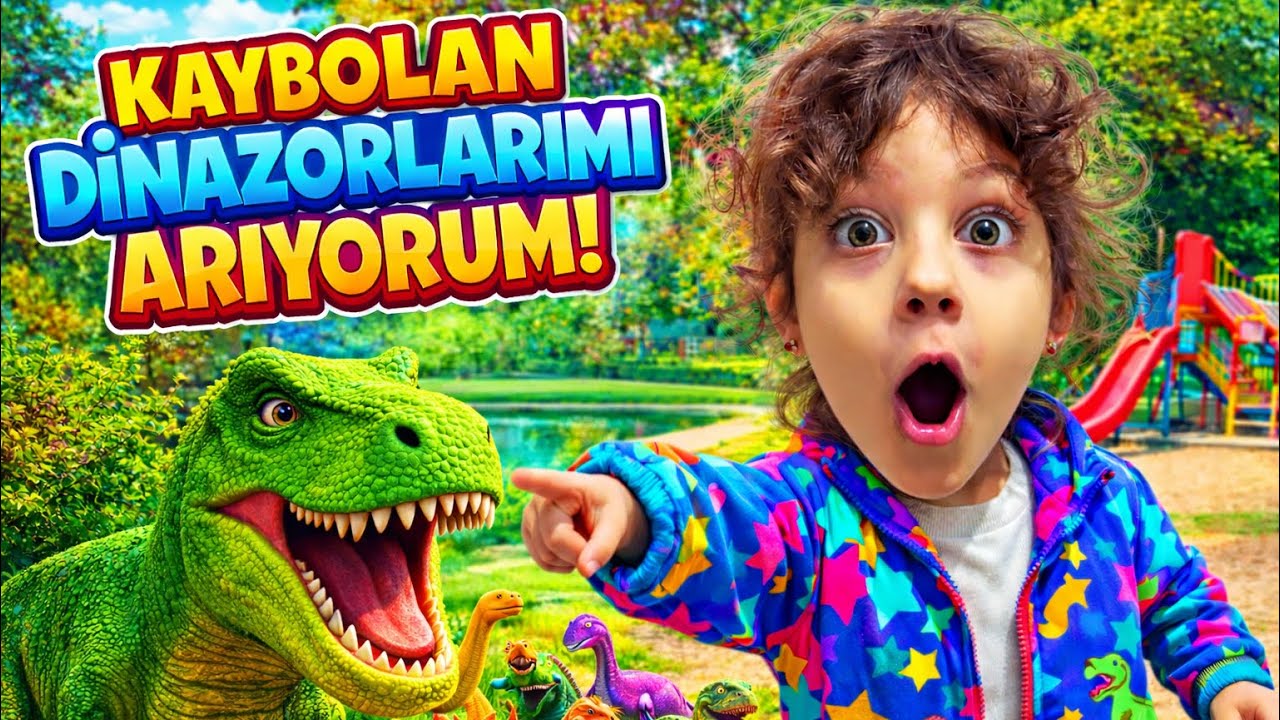 🦖🦕Dinozorlar Kayboldu! Parkta Büyük Arayış #dinozor #çocuk #shortvideo #global #comedy 