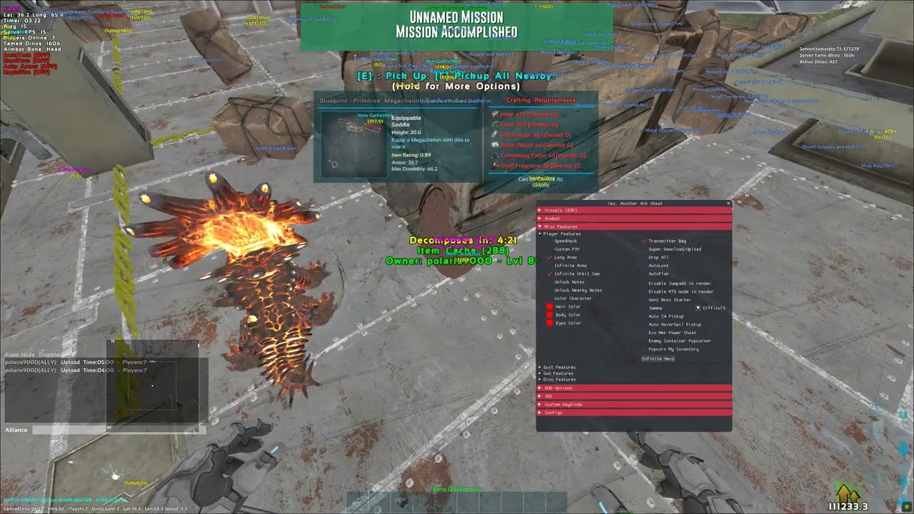 YAAC/SP SVIP | NEW BROKEN Infinite Hexagon Feature | Ark Hack/Cheat | Aimbot/ESP/Misc | Undetected