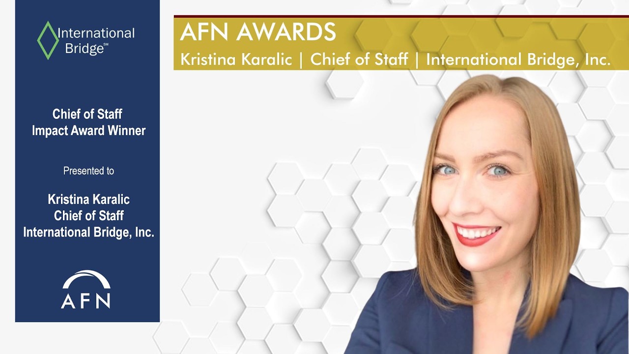 AFN Announces 2025 Chief of Staff Impact Award Winner: Kristina Karalic
