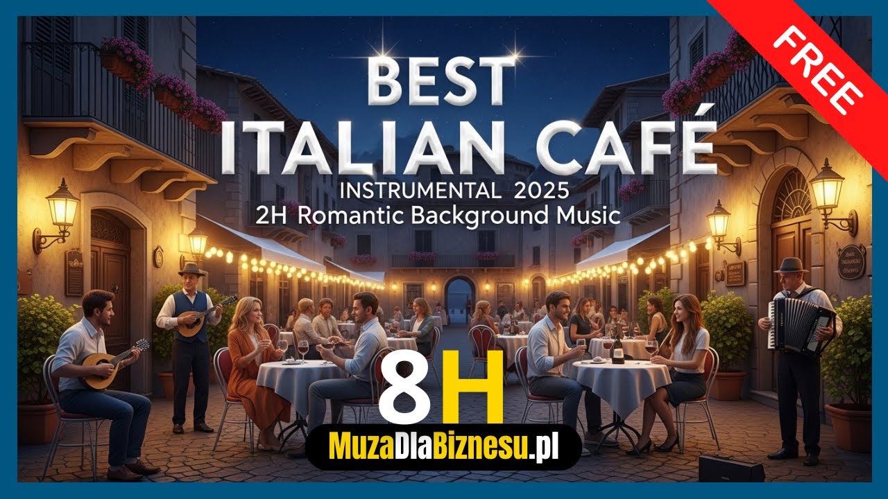 Best Italian Accordion Ballads 2025 🇮🇹 | 8H Italian Café & Restaurant Music FREE