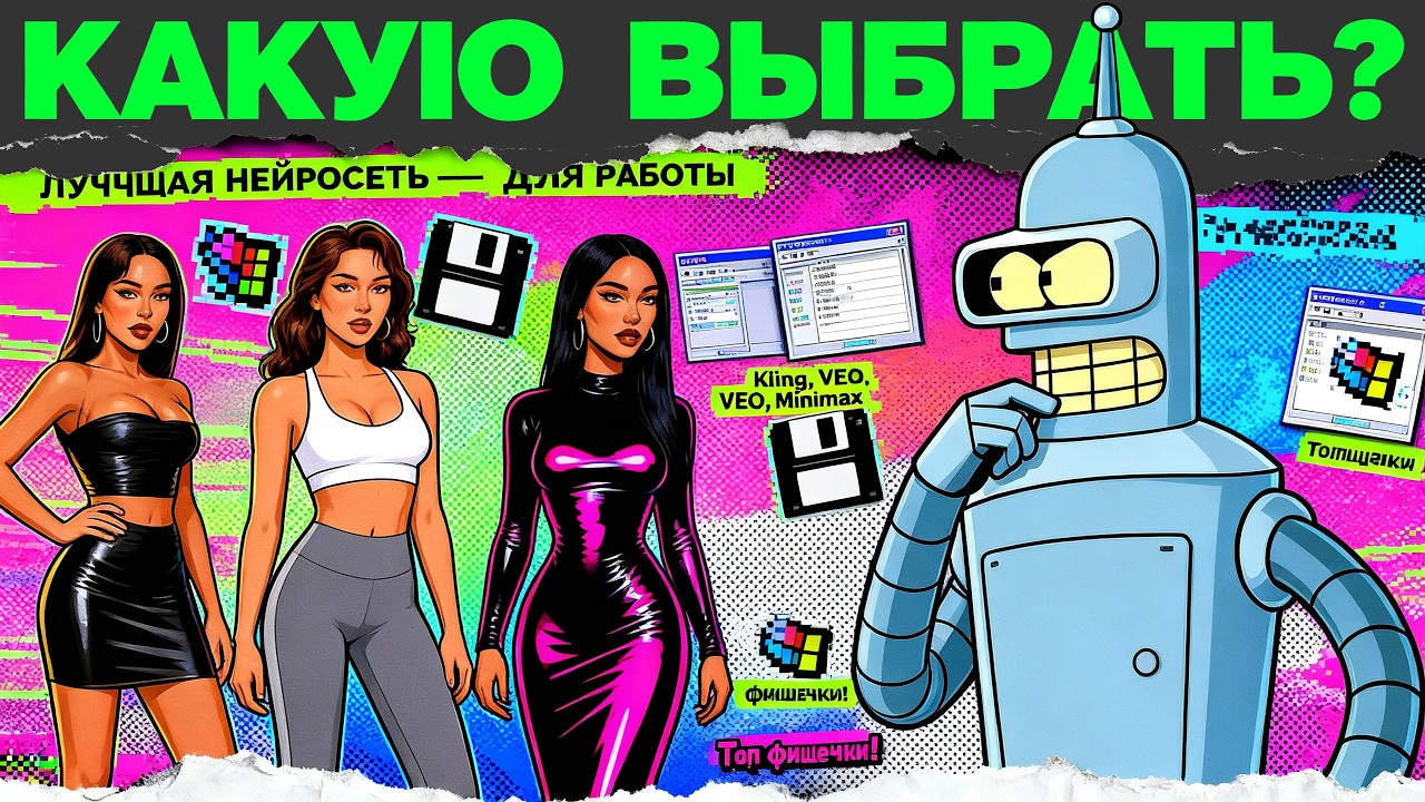 ТОП — НЕЙРОСЕТИ для генерации видео! Секретные фишки в работе с ними! Kling, VEO, Minimax и другие?!