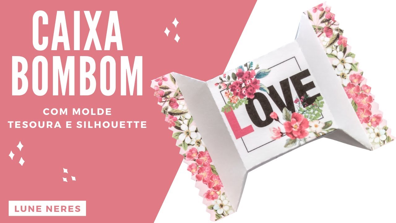 CAIXA BOMBOM PERSONALIZADA - TESOURA E SILHOUETTE