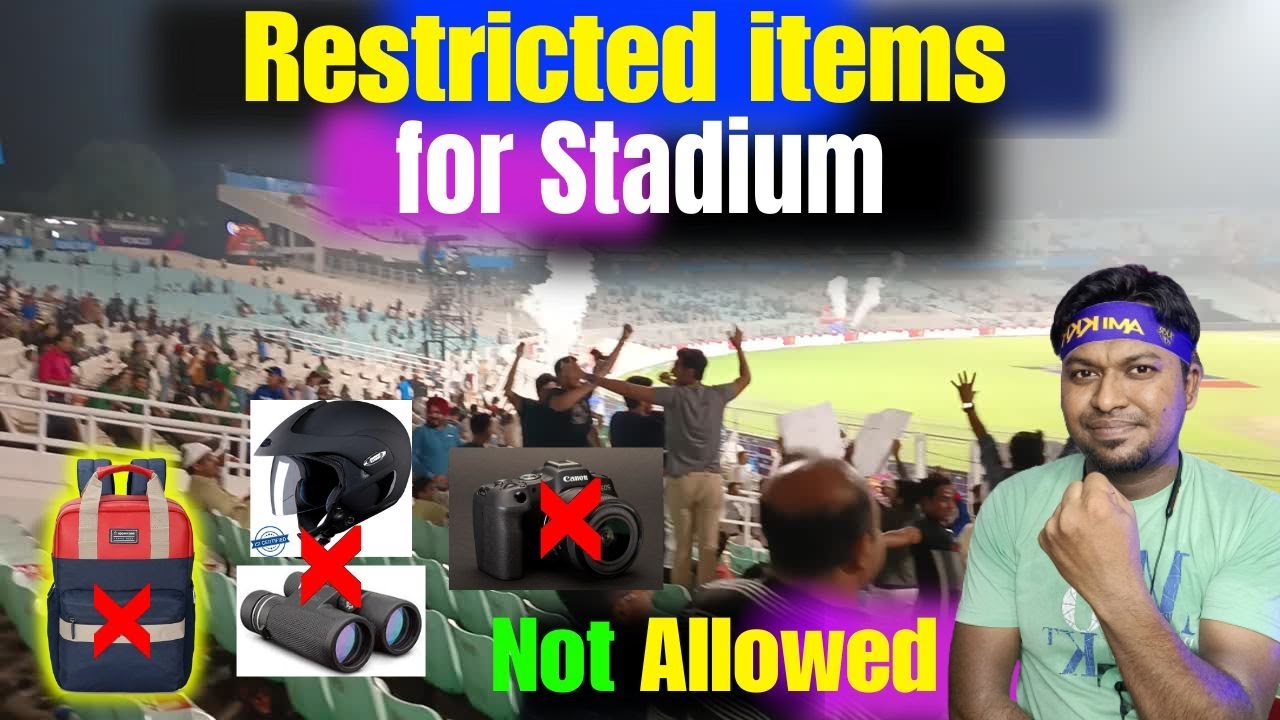 What things are not allowed inside a cricket stadium? Stadium Rules & Prohibited Items.