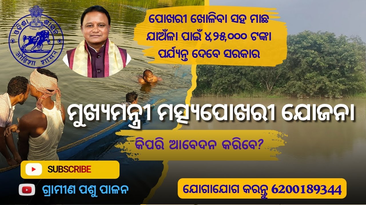 ମୁଖ୍ୟମନ୍ତ୍ରୀ ମତ୍ସ୍ୟ ପୋଖରୀ ଯୋଜନା ଓଡ଼ିଶା (Mukhyamantri Matsya Pokhari Yojana Odisha)