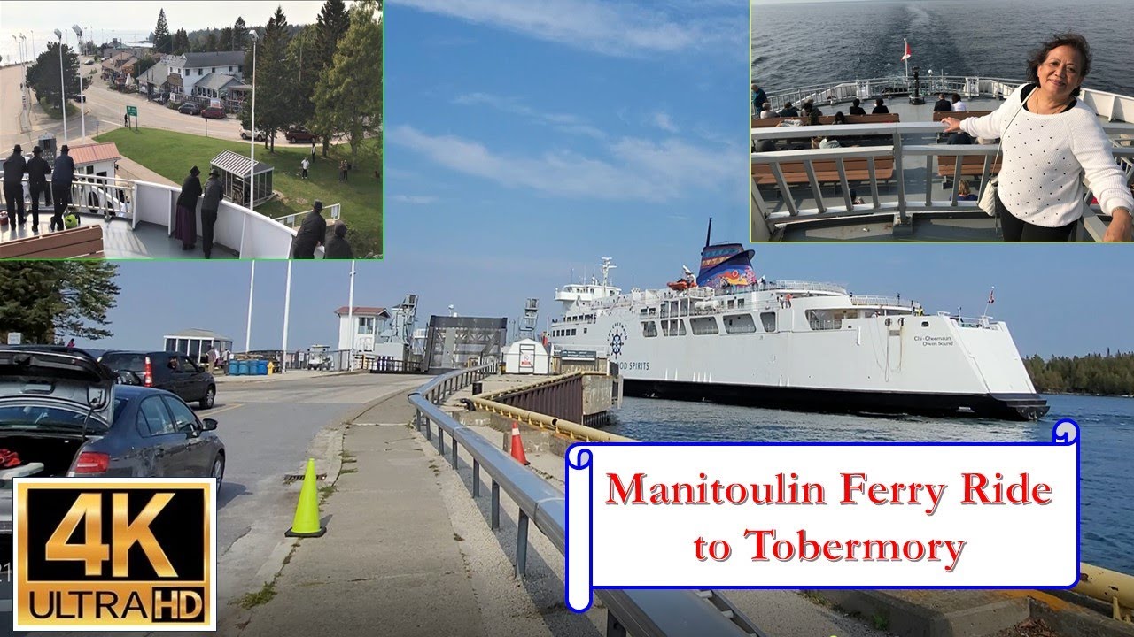 Паром из Манитулина в Тобермори — 4K