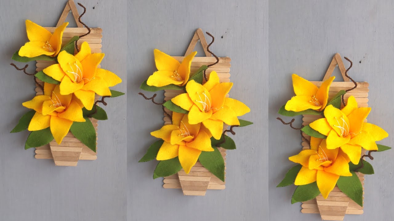 Diy homedecor ideas ! diy popsicle stick crafts ideas ! Hiasan dinding dari stik es krim