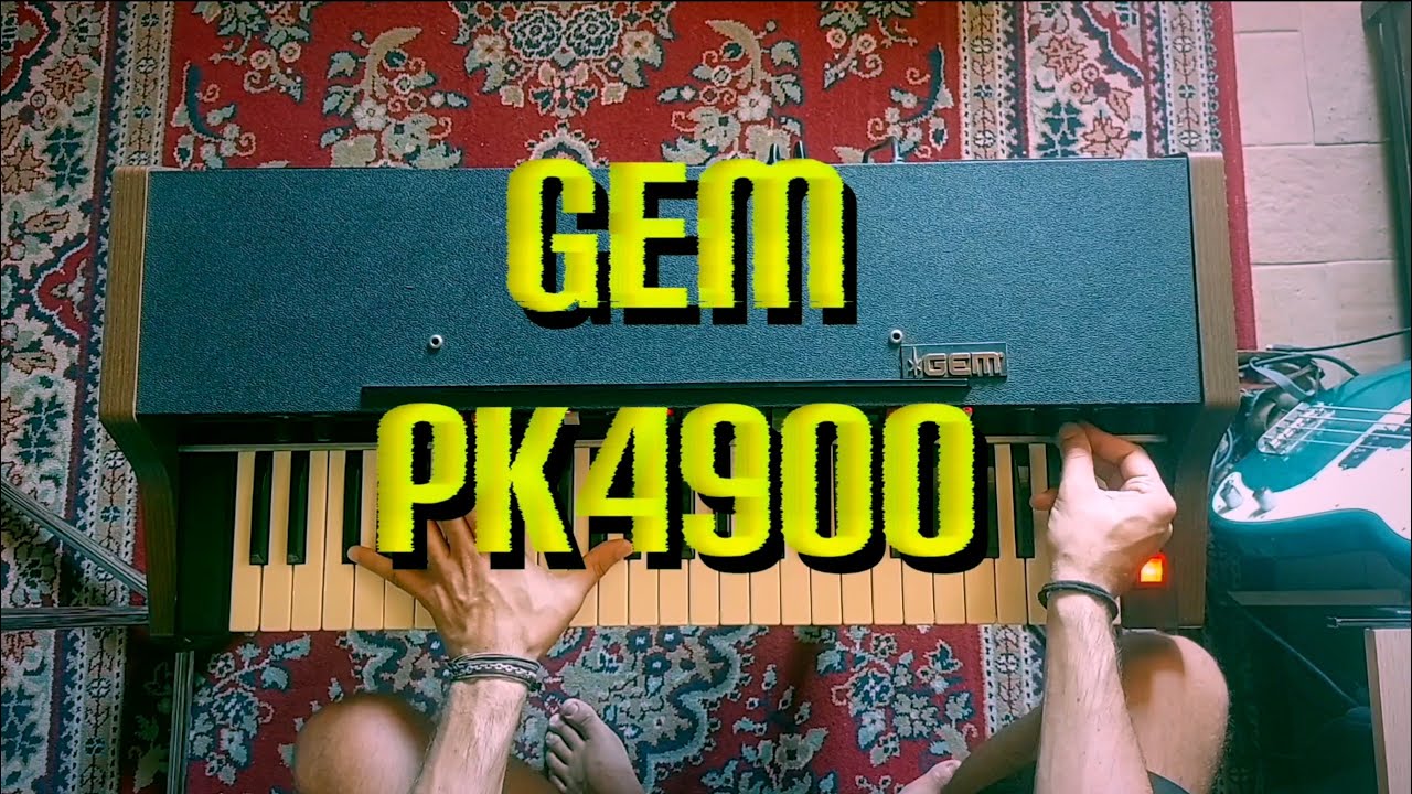 GEM PK 4900 - Vintage Italian Synth (1979) HD demo