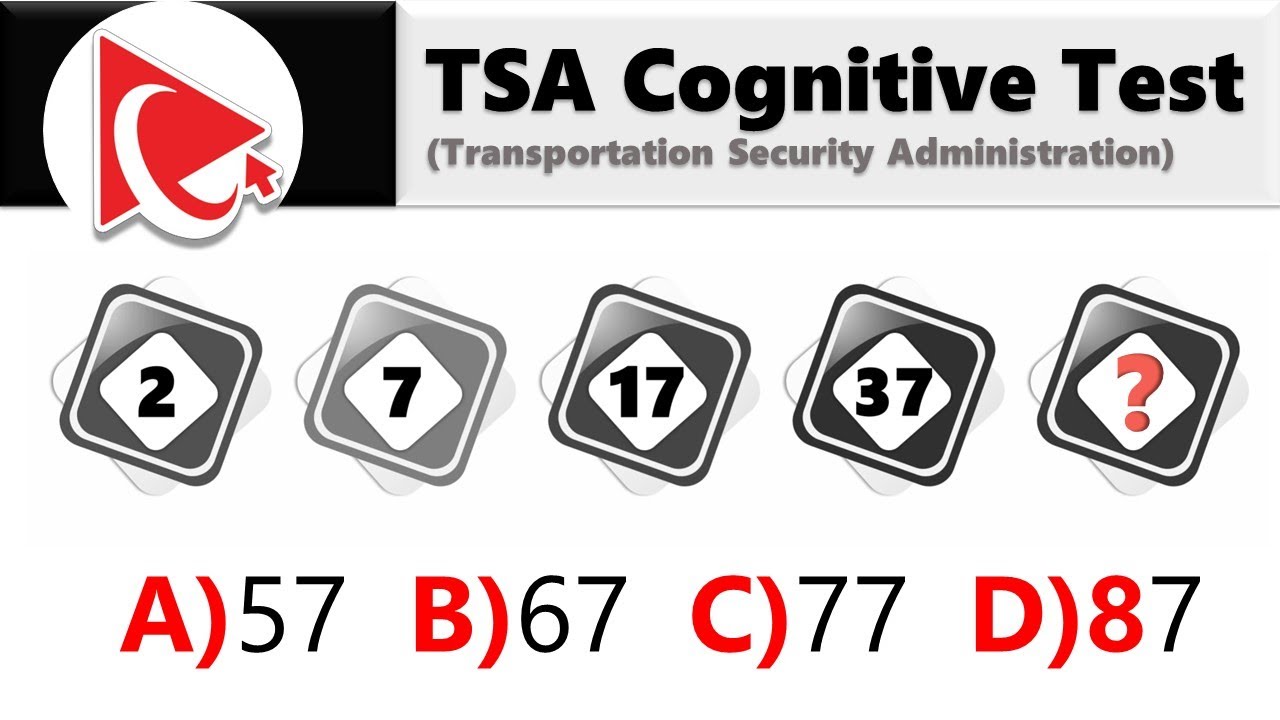 How to Pass TSA OFFICER (TSO) COGNITIVE ASSESSMENT TEST - Questions and Answers with Solutions