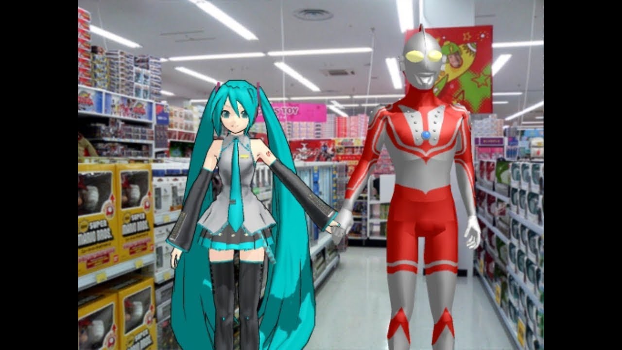 Zoffy make a date with Hatsune Miku. [ Ultraman ][ MikuMikuDance ][ MMD ]