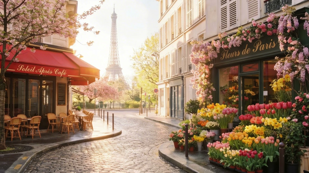 Smooth Bossa Nova Jazz in Paris Café ☕ Relaxing Café Jazz for Good Mood | 1 Hour Music