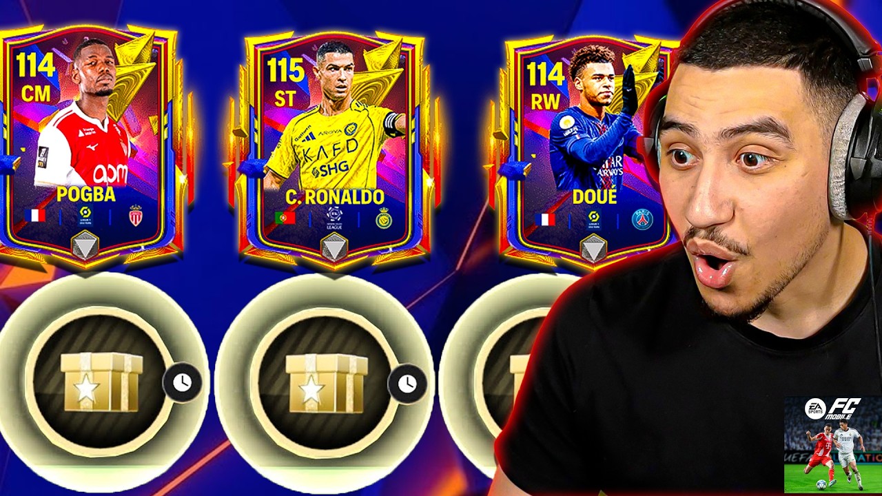 1 MILLIONS GEMMES Pack Opening RONALDO RECORD BREAKERS sur FC MOBILE