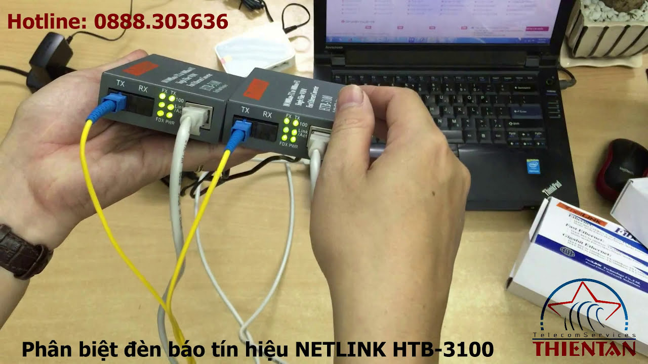 Cách phân biệt đèn báo tín hiệu trên bộ chuyển đổi quang điện Netlink HTB-3100