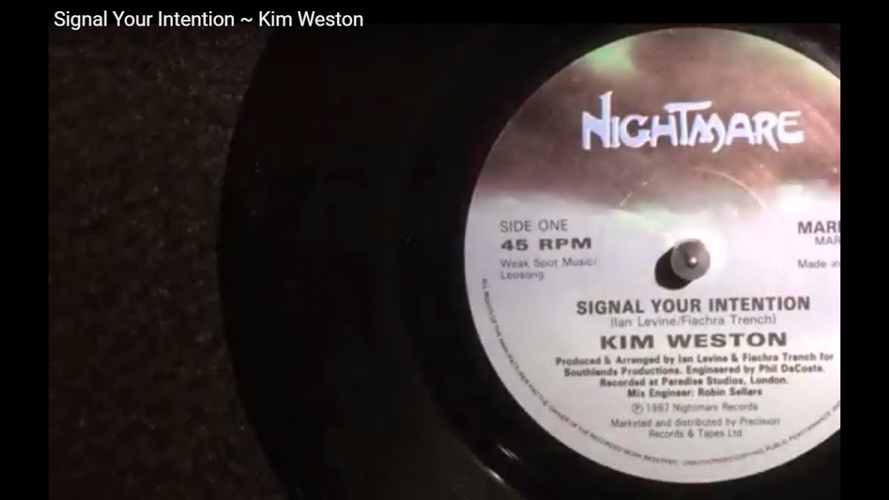 Signal Your Intention ~ Kim Weston