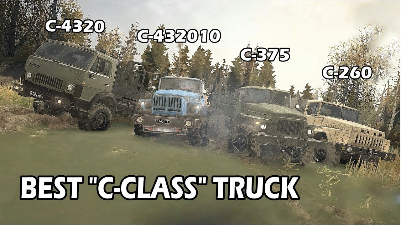 Spintires Mudrunner Best C class Truck | C 4310 vs C 260 vs C 432010 vs C 375