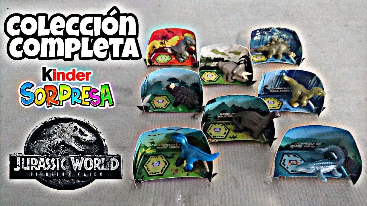 COLECCIÓN Completa Huevos Sorpresa Jurassic World 