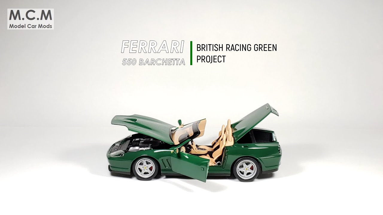 Building, restoring 1/18 Ferrari 550 Barchetta. How to build model car / Restoration & customization