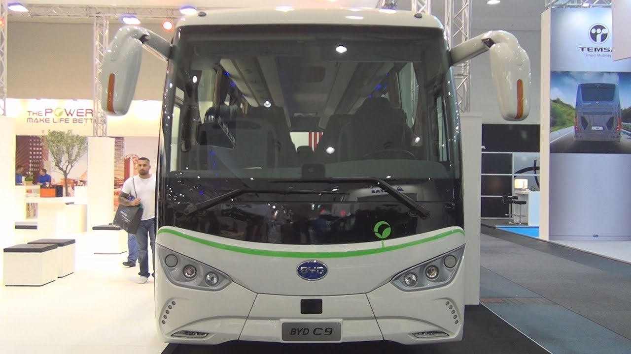 BYD C9 Electric Coach Bus Exterior and Interior