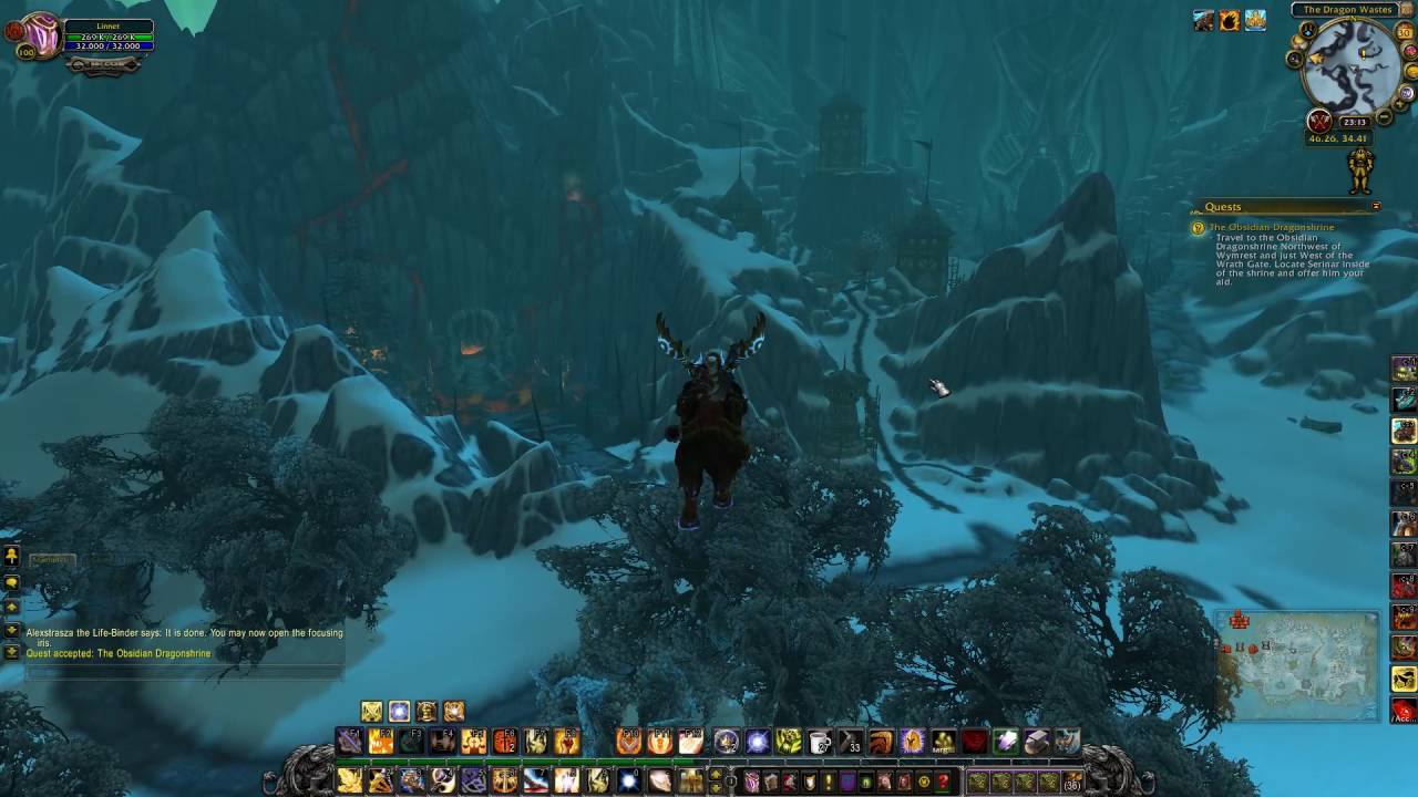 The Obsidian Dragonshrine Quest ID 12447 Playthrough Dragonblight