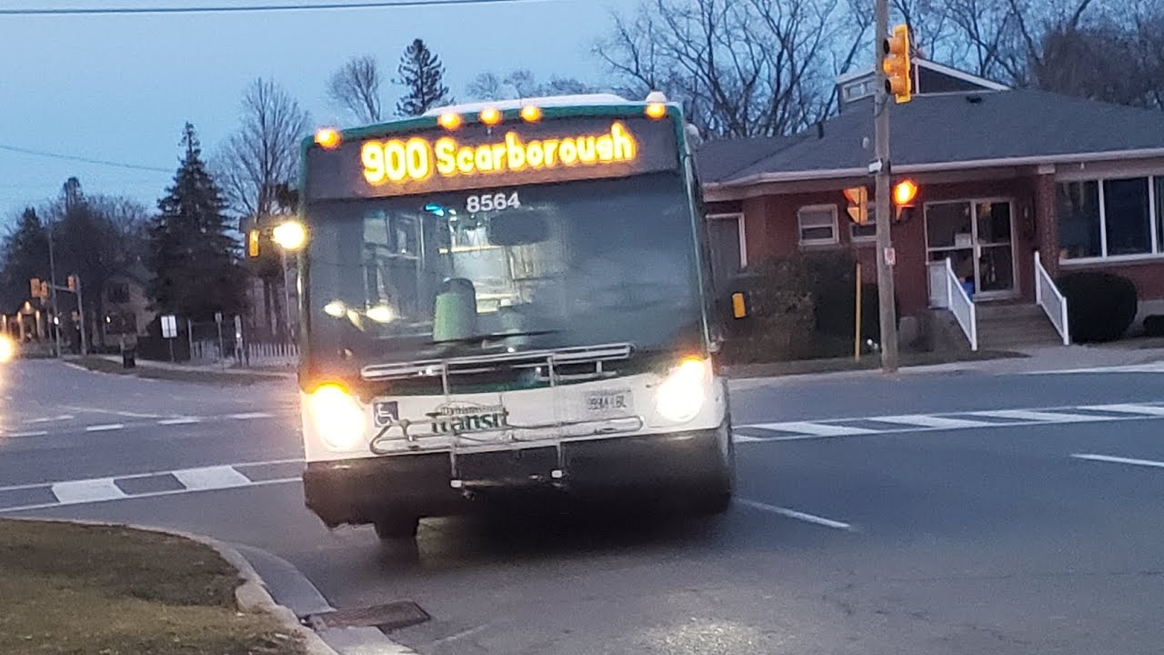 DRT Nova bus LFS 8564 on Route 900 to Scarborough