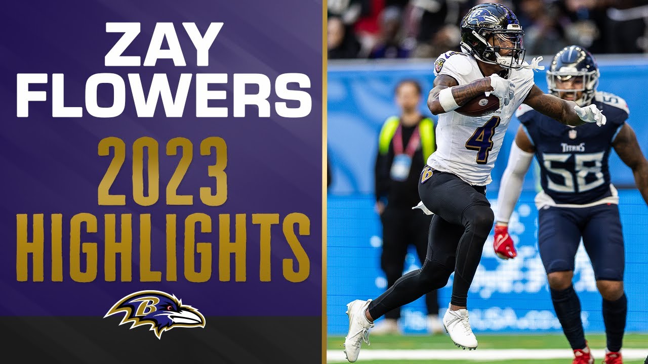 Top Zay Flowers Plays From The 2023 Season | Baltimore Ravens