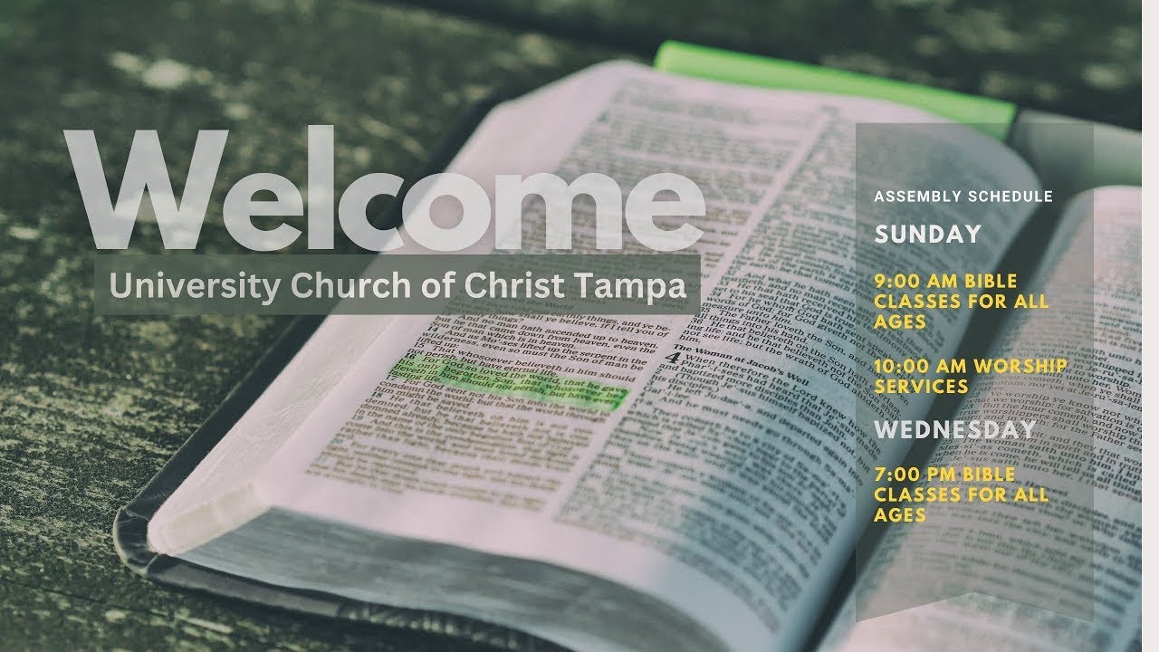 Copy of UCOC Live - Wednesday Night Sermon