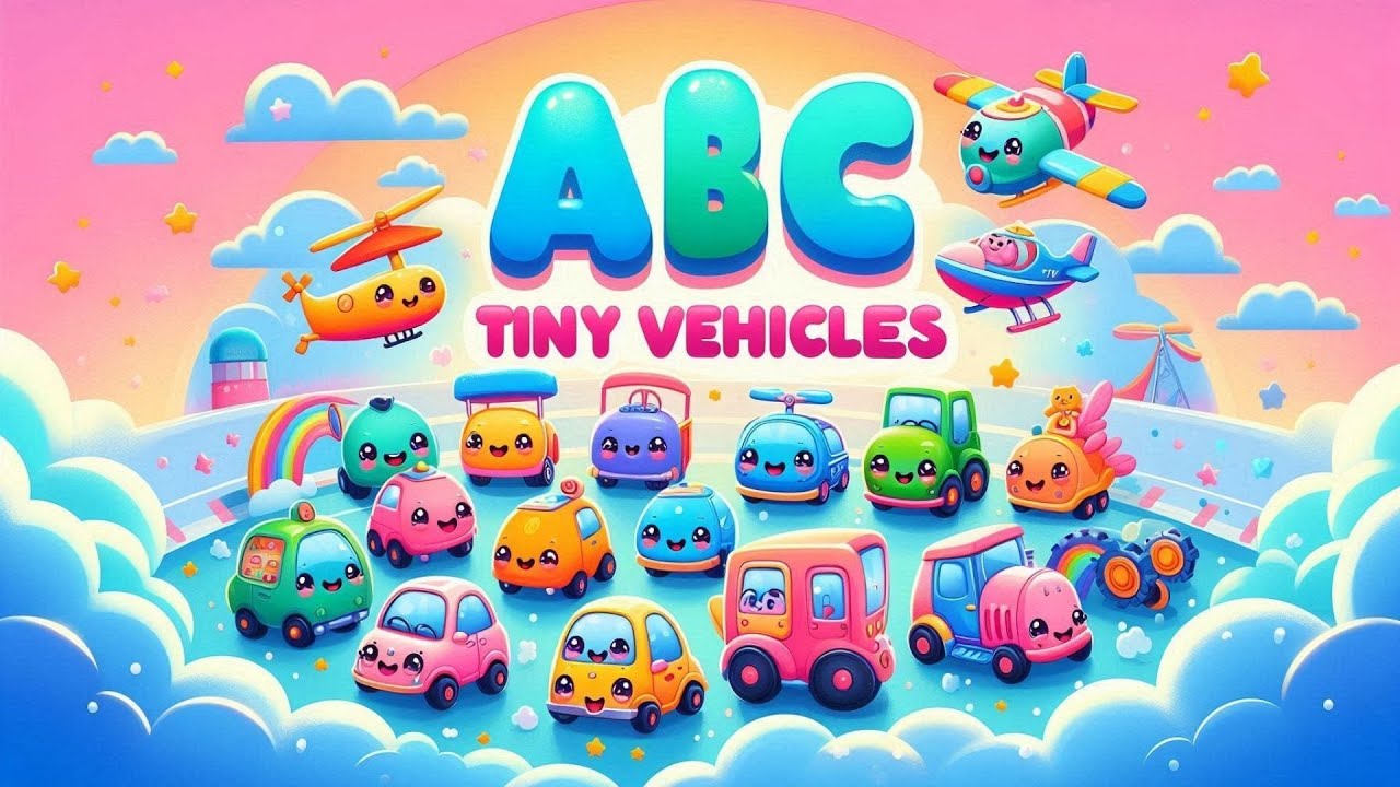 ABC Vehicles for Toddlers 🚕🎶 | Tiny Cars, Big Fun