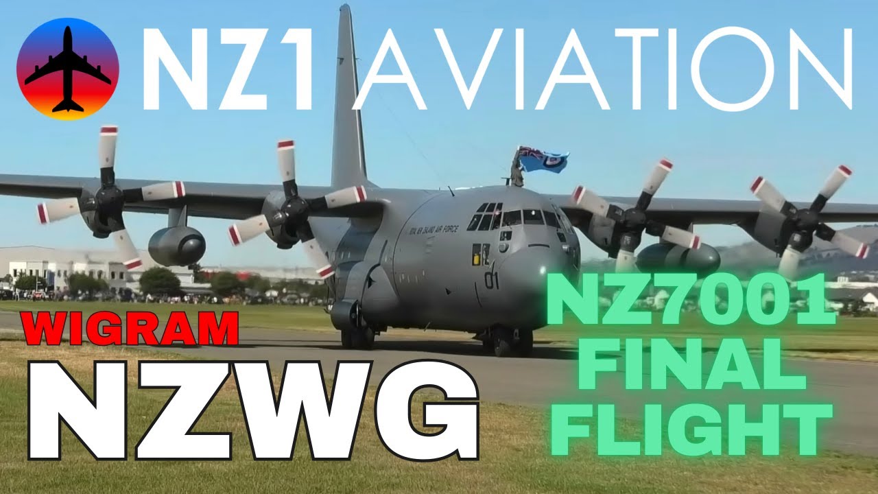 RNZAF C-130H Hercules NZ7001 Final Flight To Wigram