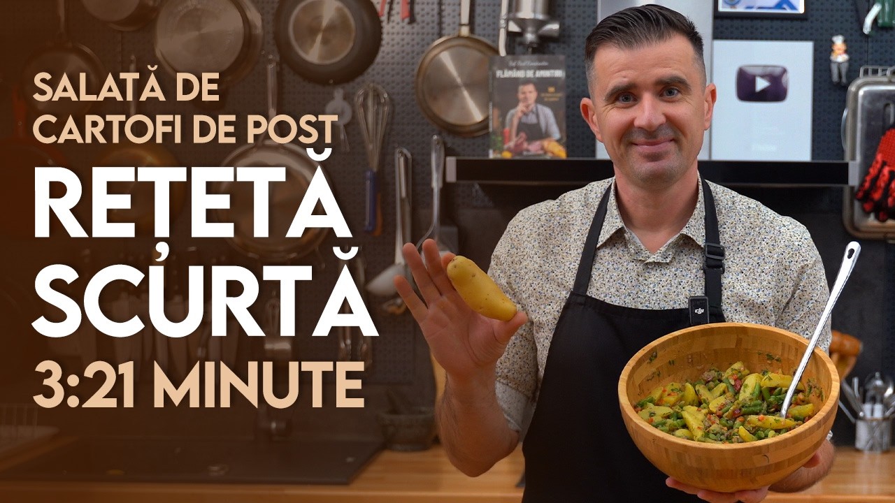 👉 Rețeta Scurtă: Salată de cartofi de post - Șef Paul Constantin