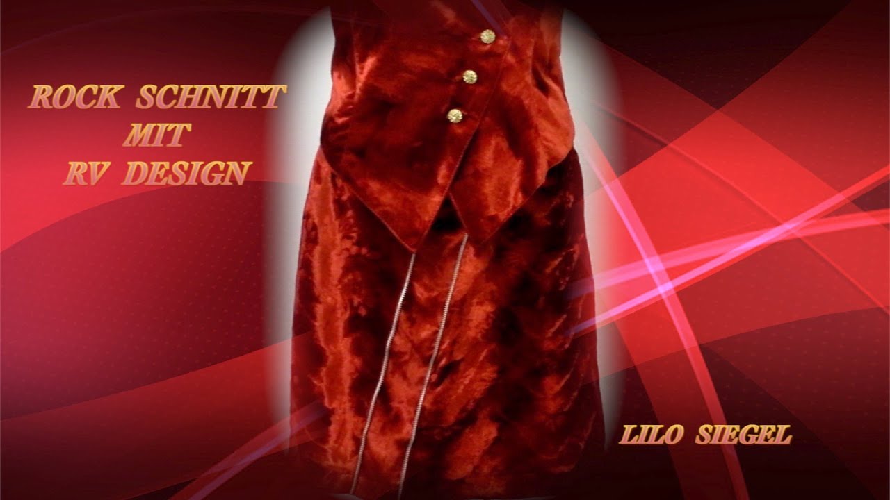 Rock Schnitt mit Reißverschluss Design - Lilo Siegel
