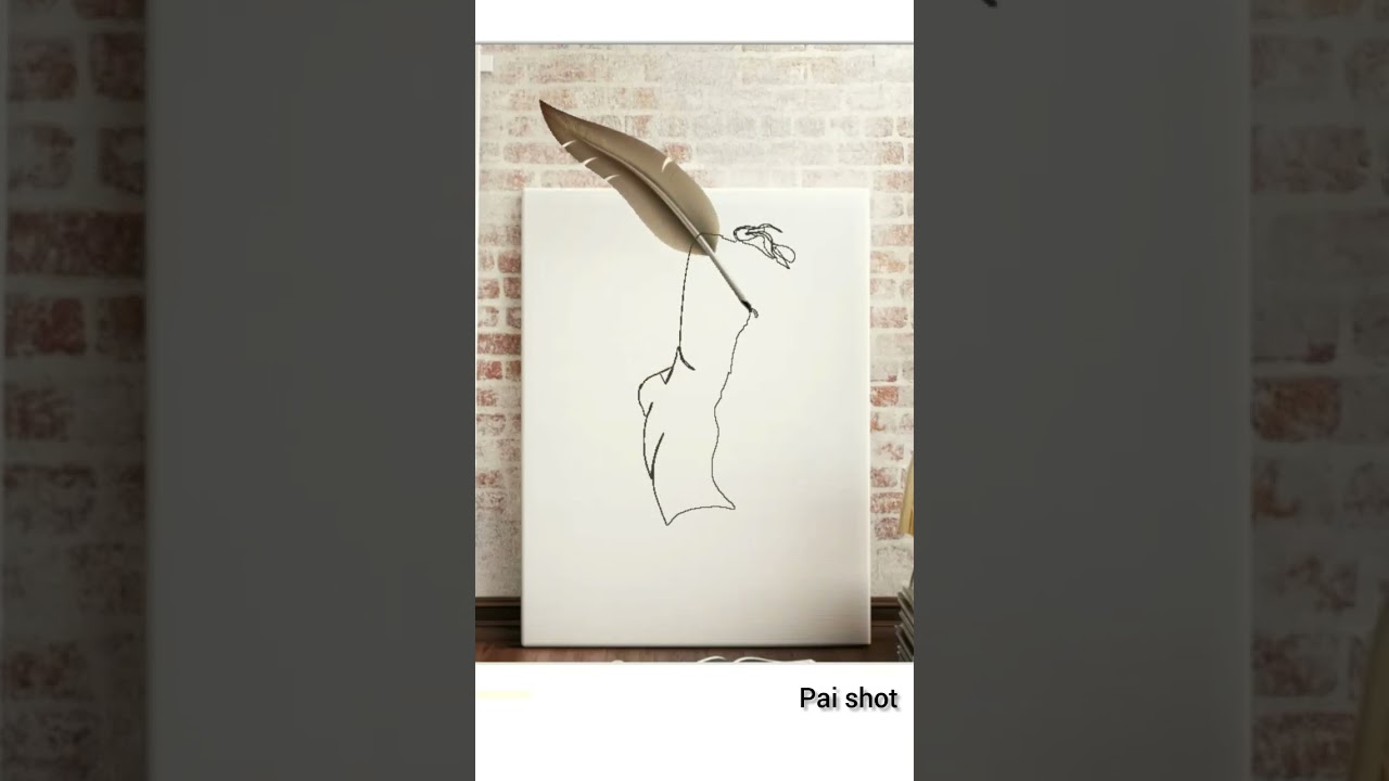 Wall decor line art #shorts #satisfying