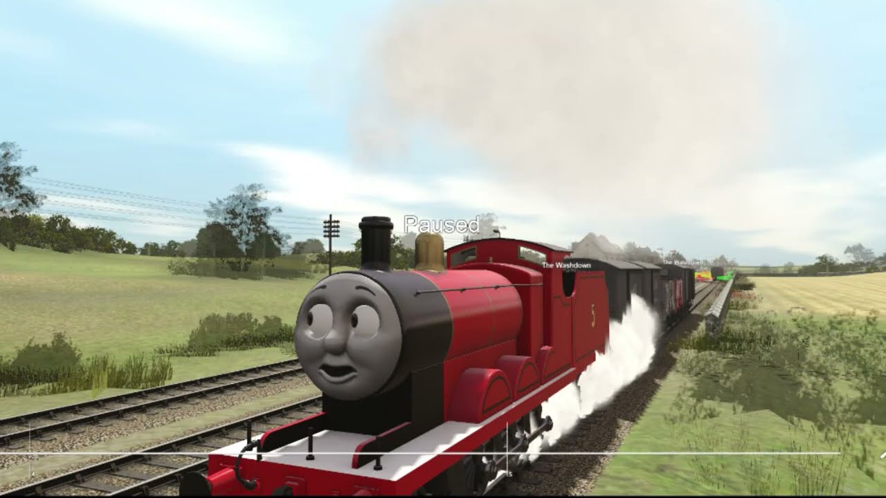 JAMES AND THOMAS A TRAIN RACE AGAINST TIME - THOMAS AND FRIENDS - TRAINZ RAILROAD SIMULATOR
