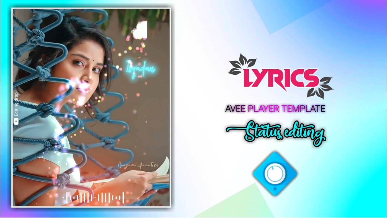 lyrics status editing in avee playey