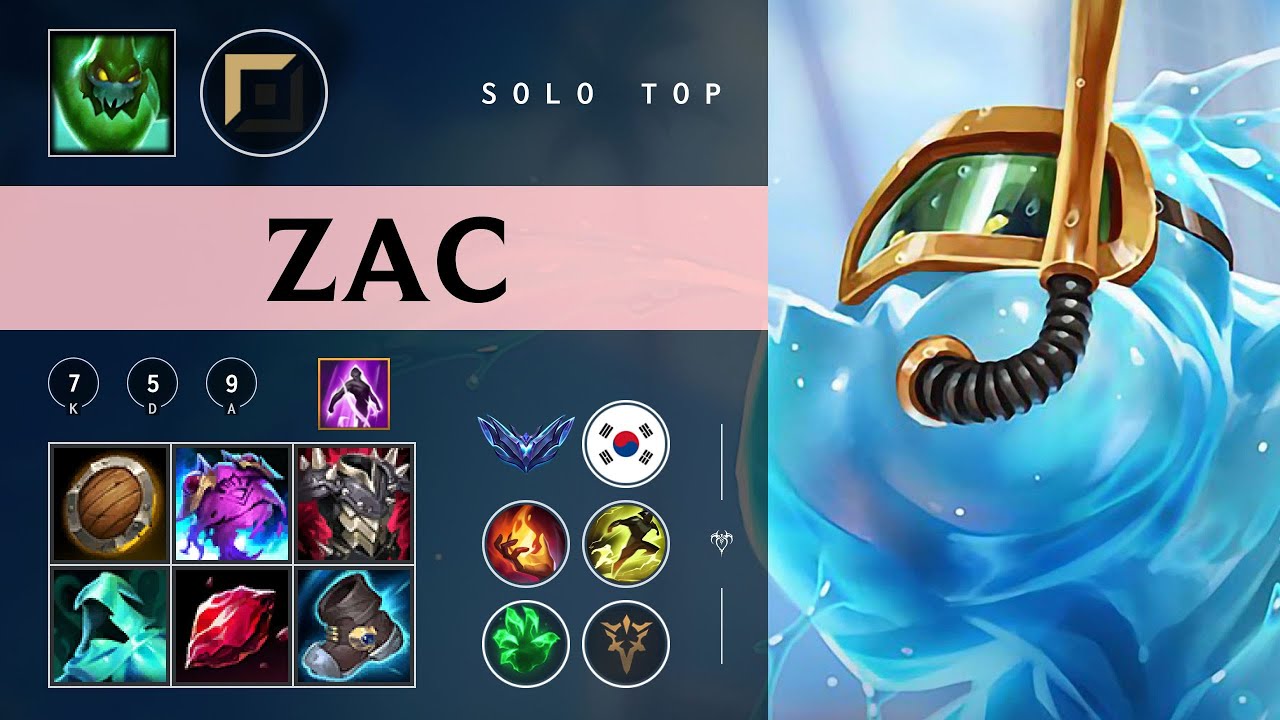 Zac Top vs Malphite - KR Diamond Patch 26.02